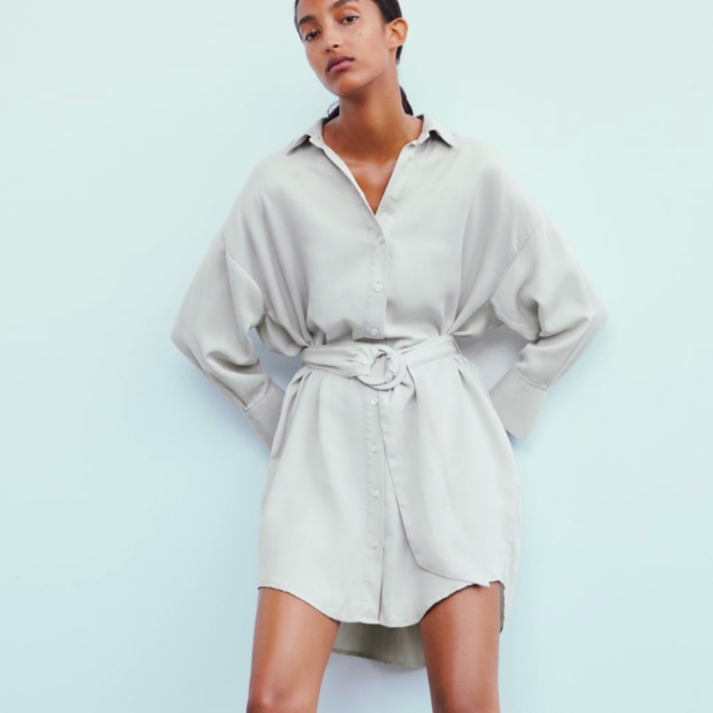 Belted Shirt dress